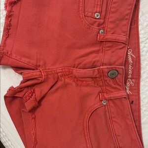 American Eagle Coral Stretch Shorts